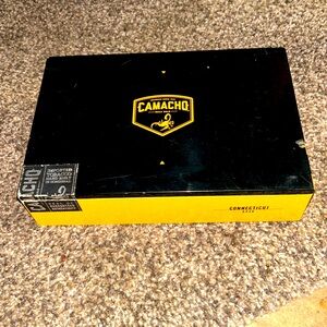 Opened / empty Camacho Connecticut cigar box